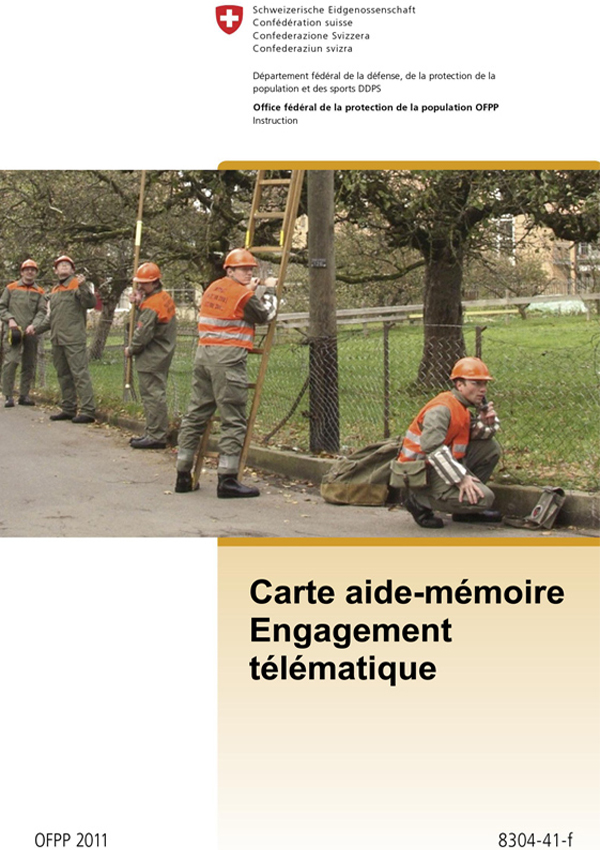 Carte aide-mémoire: Engagement télématique Carte aide-mémoire: Engagement télématique