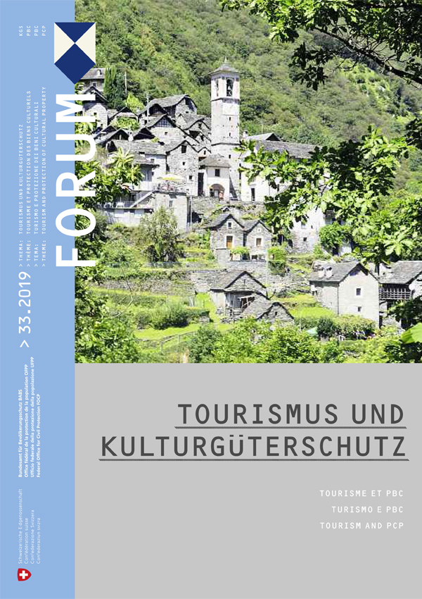 Forum PBC 33-2019: le tourisme et les biens culturels Forum PBC 33-2019: le tourisme et les biens culturels