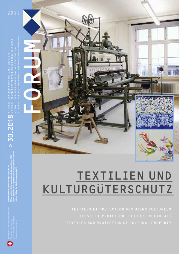 Forum PBC 30-2018: protection des biens cultures et textiles Forum PBC 30-2018: protection des biens cultures et textiles