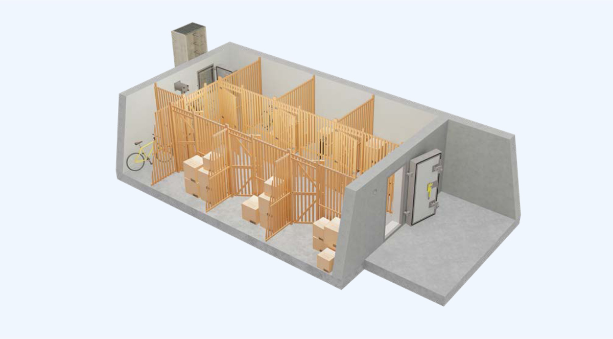 Autre utilisation en cas de paix : des caves Autre utilisation en cas de paix : des caves