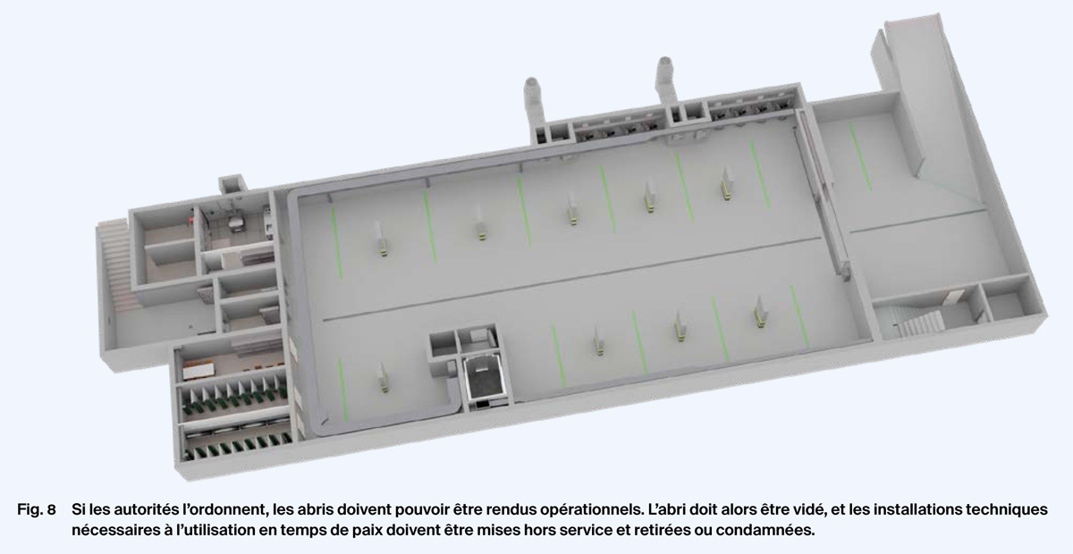 Schéma d'un abri public non aménagé Schéma d'un abri public non aménagé